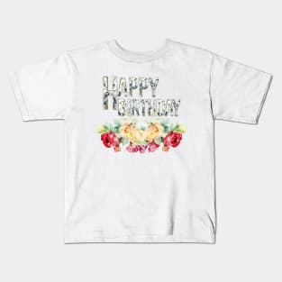 Happy Birthday Greeting Kids T-Shirt